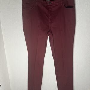 Lee Ladies Classic Fit Straight Leg Jeans Size 18 M Maroon Casual Fall Workwear
